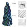 NImongt 3D Hooded Cloak with Magical Dragon-Scale Pattern for Adults view 4