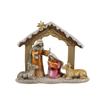 Mysterium Nativity, 1 Piece with Animals and Portal, Resin, Hand-Painted, 22 x 10 x 17 cm view 1