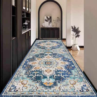 Waazgle Runner Rug for Hallway, Kitchen or Bedroom, 120 x 250 cm