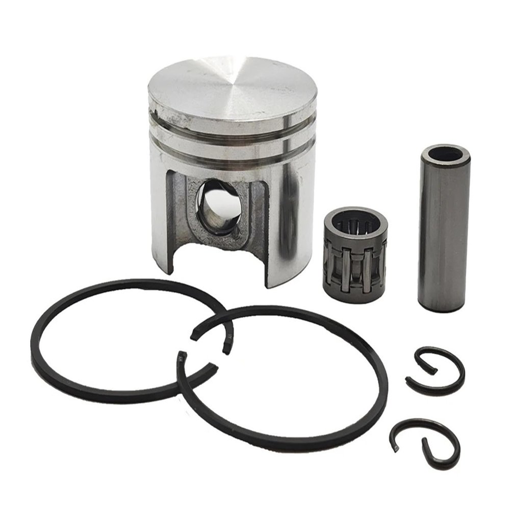 UYTGFO Piston Kit Compatible with STIHL MS180 018 MS 180 Chainsaw, 38 mm, with Rings, 10 mm Pin, Circlip and Needle Bearing