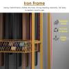 Metal Belt Rack, Multifunctional Rolling Organizer for Scarves and Accessories view 3