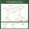 FLEXISPOT Electric Height-Adjustable Desk, Dual Motor, 180 x 80 cm view 2