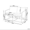 Ponte Gray Metal Garden Sofa with Thick Cushions view 3