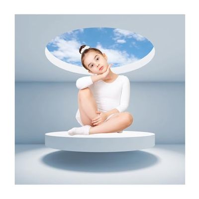 GDHKDDFL Round Display Plinth for Bridal Boutiques, 50 x 30 cm