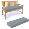 Generic Bench Cushion, 5 cm Thick, Linen Cover, Sky Blue, 160 x 40 x 5 cm view 1
