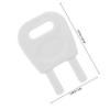 Keys for Toilet Paper Dispensers, 2 Pieces, Plastic, White view 2