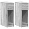 HETFTJN Set of 2 Nightstands, Sonoma Gray, 20 x 36 x 60 cm, with Drawer view 2