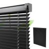 Aluminum Venetian Blinds, 2.5 cm Slats, Black, 90 W x 200 H cm view 1