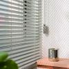 Aluminum Venetian Blinds, 2.5 cm Slats, Black, 90 W x 200 H cm view 2