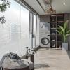 Aluminum Venetian Blinds, 2.5 cm Slats, Black, 90 W x 200 H cm view 3