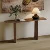 Light Brown Farmhouse Console Table, 39.4 in. Narrow Entryway Table view 2