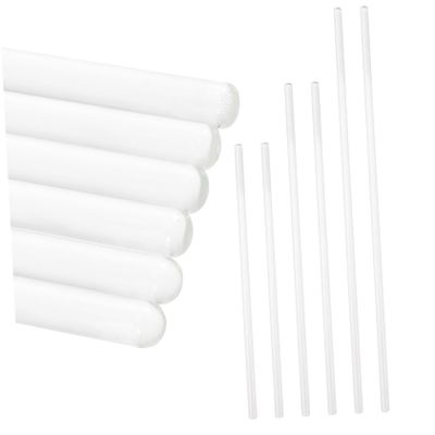 LOORGVEL Glass Stirring Rods with Rounded Ends, 6 Pieces