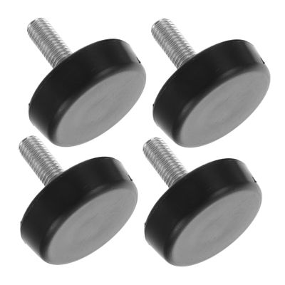 VANZACK 4-Piece Adjustable Rubber Feet for Fitness Equipment and Treadmills