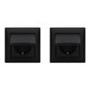 Busch-Jaeger balance SI 2-Piece SCHUKO Outlet Set with Flip Covers, Matte Black view 2