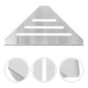 Toyvian Stainless Steel Corner Shower Shelf, Wall-Mounted, Silver view 4