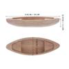 SOIMISS 2-Piece Small Sailboat Model and Rustic Canoe Decor view 2