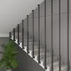 MARXAN Industrial Black Stair Handrail Set, 1-Pack, I-Shaped Adjustable, 130 cm view 1