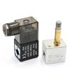 UWUKCJOKQ 2V025-08 Air Solenoid Valve, 2-Position, 2-Port, 1/4 in, Normally Closed, 12/24/110/220 V, Wire W Btpc602, Black view 2