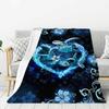fifbird Flannel Fleece Blanket, Sea Turtle Design, Cozy Plush Throw for Couch, Sofa, Bed, and Décor view 2