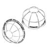 2-Piece Iron Smoke Detector Protective Covers, Silver view 1