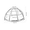 2-Piece Iron Smoke Detector Protective Covers, Silver view 2