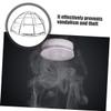 2-Piece Iron Smoke Detector Protective Covers, Silver view 3