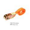 25 mm Ratchet Tie-Down Strap for Cargo and Luggage, Orange view 2