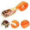 25 mm Ratchet Tie-Down Strap for Cargo and Luggage, Orange view 4