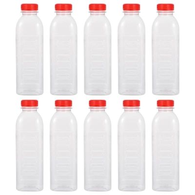 Reusable Juice Bottles with Caps, Red