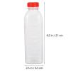 Reusable Juice Bottles with Caps, Red view 3