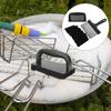 Parliky Stainless Steel Grill Grate Cleaning Set with Brush, Scraper and Sponge view 3