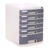 Lockable A4 Desktop File Box with 6 Tiers view 1