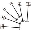 Miniature ABS Telegraph Poles, Black, 6 pcs, 1:42 view 1