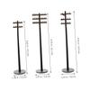 Miniature ABS Telegraph Poles, Black, 6 pcs, 1:42 view 2