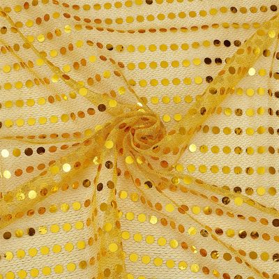 CABODYALS Gold Sequin Mesh Fabric, 2 m x 1.1 m