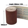 100 mm x 10 m Emery Cloth Sandpaper Roll, Wet/Dry, for Wood, Metal & Cars, 60–800 Grit (120 Grit) view 2