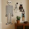 Well Home Halloween Decoration: 2 Skeletons + 3 Hanging Figures view 2