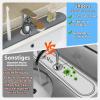 Faucet Absorbent Diatomaceous Earth Mat, Dark Gray, 60 x 10 cm view 3