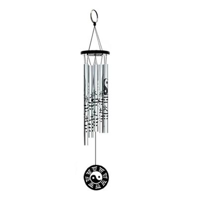 Flaroey Extra Small Bagua Pendant, Retro Metal Wind Chime