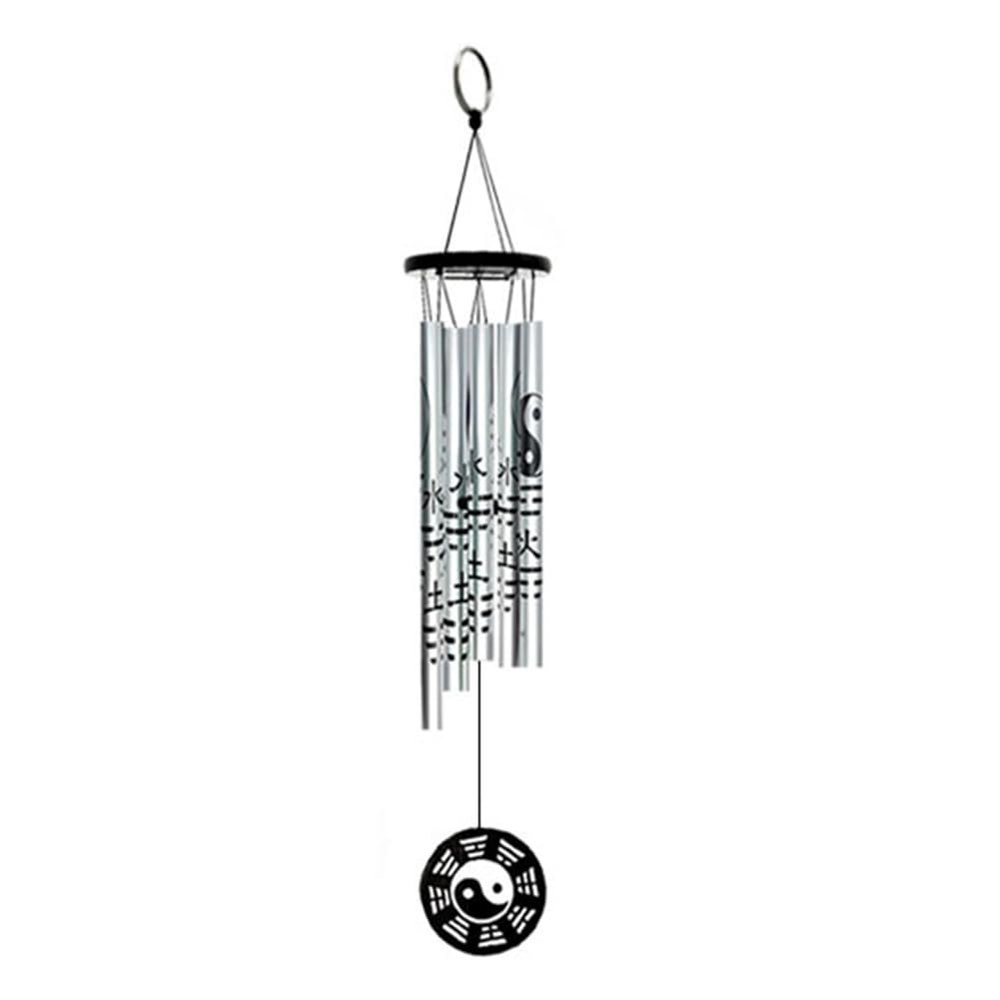 Flaroey Extra Small Bagua Pendant, Retro Metal Wind Chime