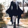 Women's Bat Vampire Halloween Costume Dress, Navy, XXL view 2
