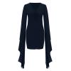 Women's Bat Vampire Halloween Costume Dress, Navy, XXL view 4