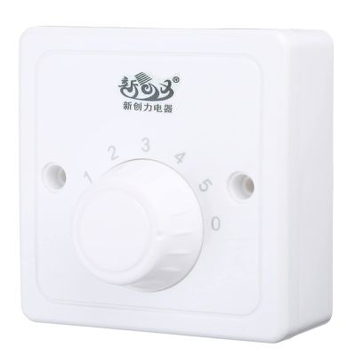 Geavonyg 5-Speed Wall/Ceiling Fan Rotary Control Switch