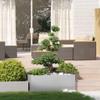 Hommdiy Raised Garden Bed for Garden, Balcony and Planter Box, 100 x 100 x 40 cm, Galvanized Steel view 3