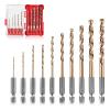 M35 Cobalt Drill Bit Set, 10-Piece, Hex Shank, for Stainless Steel and Metal view 1