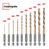 M35 Cobalt Drill Bit Set, 10-Piece, Hex Shank, for Stainless Steel and Metal view 2