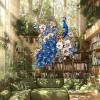 AIRDEA Peacock Diamond Painting Window Suncatcher, 5D Sparkling Floral Double-Sided Kit, 8 x 7 in view 3