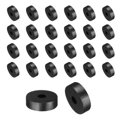 sourcing map Rubber Spacers, 14 mm OD x 4 mm ID x 4 mm H, Round Anti-Vibration Rubber Bushings, 36 pcs
