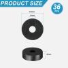 sourcing map Rubber Spacers, 14 mm OD x 4 mm ID x 4 mm H, Round Anti-Vibration Rubber Bushings, 36 pcs view 2