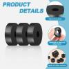 sourcing map Rubber Spacers, 14 mm OD x 4 mm ID x 4 mm H, Round Anti-Vibration Rubber Bushings, 36 pcs view 3